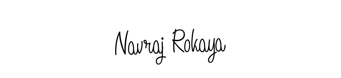 Design your own signature with our free online signature maker. With this signature software, you can create a handwritten (Angelique-Rose-font-FFP) signature for name Navraj Rokaya. Navraj Rokaya signature style 5 images and pictures png