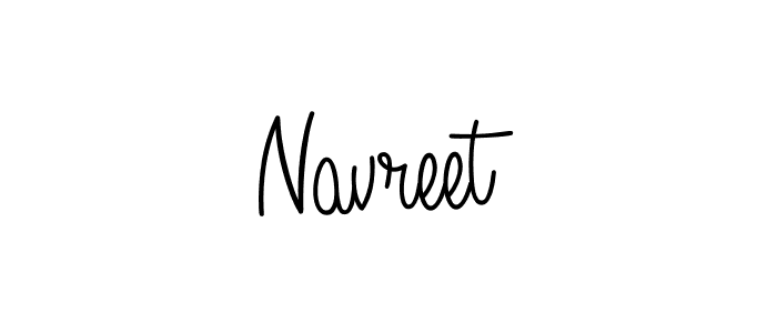 Navreet stylish signature style. Best Handwritten Sign (Angelique-Rose-font-FFP) for my name. Handwritten Signature Collection Ideas for my name Navreet. Navreet signature style 5 images and pictures png