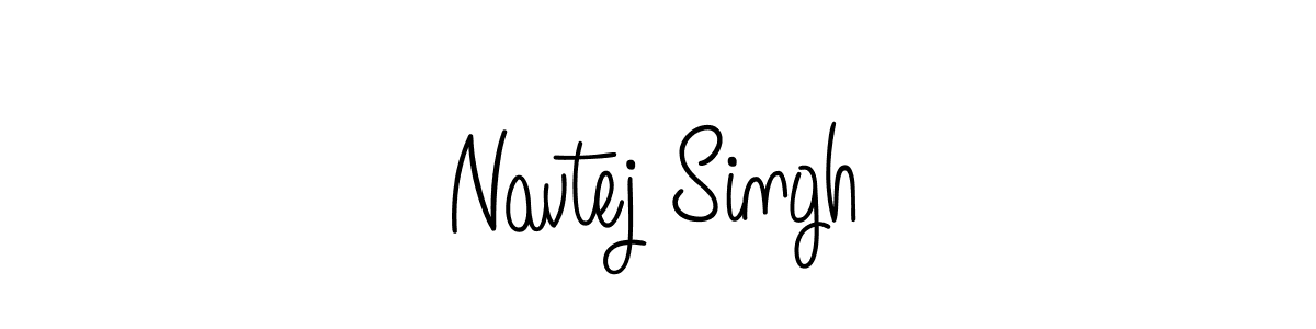 Make a beautiful signature design for name Navtej Singh. With this signature (Angelique-Rose-font-FFP) style, you can create a handwritten signature for free. Navtej Singh signature style 5 images and pictures png