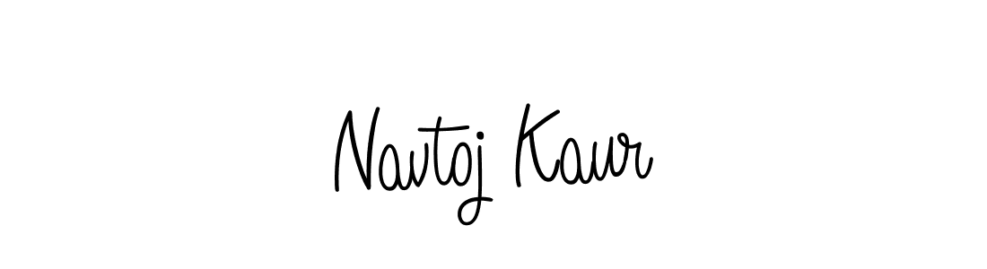 Navtoj Kaur stylish signature style. Best Handwritten Sign (Angelique-Rose-font-FFP) for my name. Handwritten Signature Collection Ideas for my name Navtoj Kaur. Navtoj Kaur signature style 5 images and pictures png
