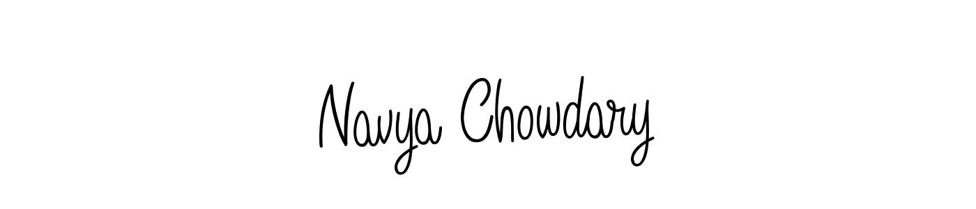 This is the best signature style for the Navya Chowdary name. Also you like these signature font (Angelique-Rose-font-FFP). Mix name signature. Navya Chowdary signature style 5 images and pictures png