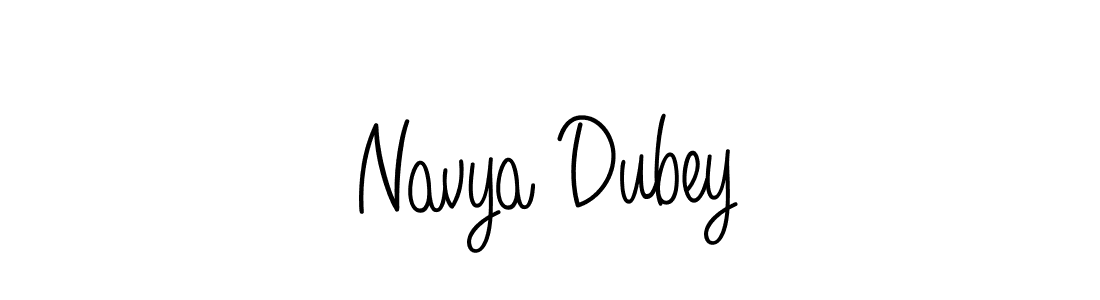Design your own signature with our free online signature maker. With this signature software, you can create a handwritten (Angelique-Rose-font-FFP) signature for name Navya Dubey. Navya Dubey signature style 5 images and pictures png