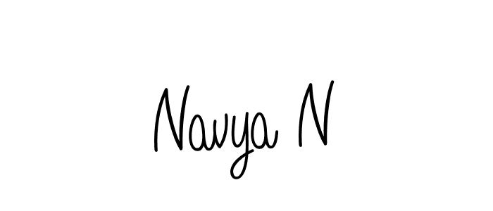 Best and Professional Signature Style for Navya N. Angelique-Rose-font-FFP Best Signature Style Collection. Navya N signature style 5 images and pictures png