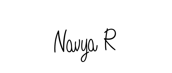 Best and Professional Signature Style for Navya R. Angelique-Rose-font-FFP Best Signature Style Collection. Navya R signature style 5 images and pictures png