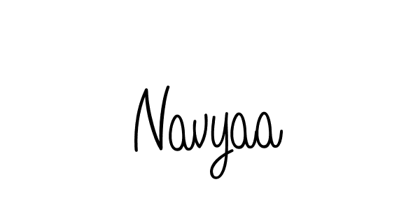 The best way (Angelique-Rose-font-FFP) to make a short signature is to pick only two or three words in your name. The name Navyaa include a total of six letters. For converting this name. Navyaa signature style 5 images and pictures png