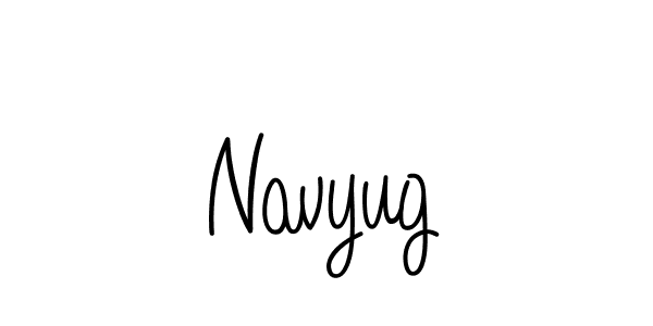 How to make Navyug name signature. Use Angelique-Rose-font-FFP style for creating short signs online. This is the latest handwritten sign. Navyug signature style 5 images and pictures png