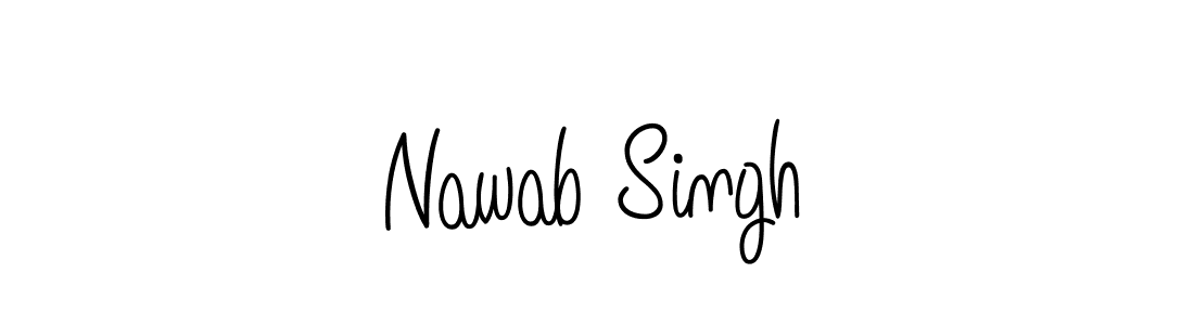 Use a signature maker to create a handwritten signature online. With this signature software, you can design (Angelique-Rose-font-FFP) your own signature for name Nawab Singh. Nawab Singh signature style 5 images and pictures png