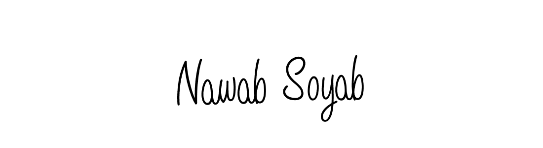 Design your own signature with our free online signature maker. With this signature software, you can create a handwritten (Angelique-Rose-font-FFP) signature for name Nawab Soyab. Nawab Soyab signature style 5 images and pictures png