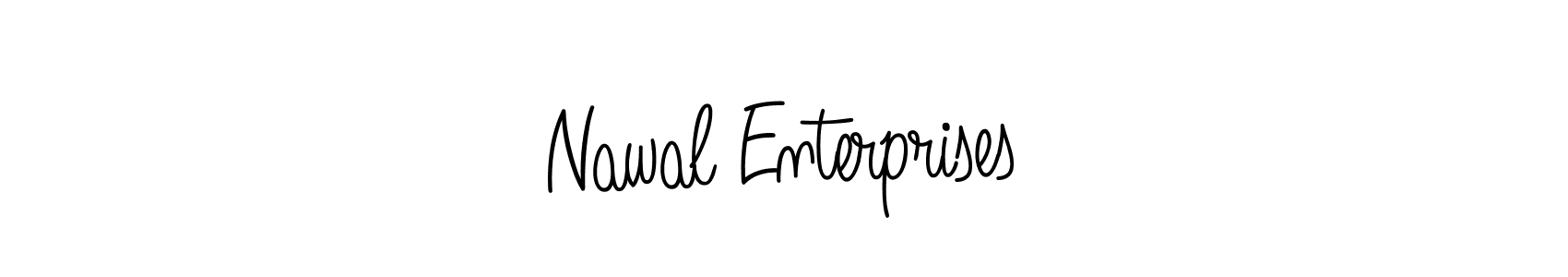 Use a signature maker to create a handwritten signature online. With this signature software, you can design (Angelique-Rose-font-FFP) your own signature for name Nawal Enterprises. Nawal Enterprises signature style 5 images and pictures png