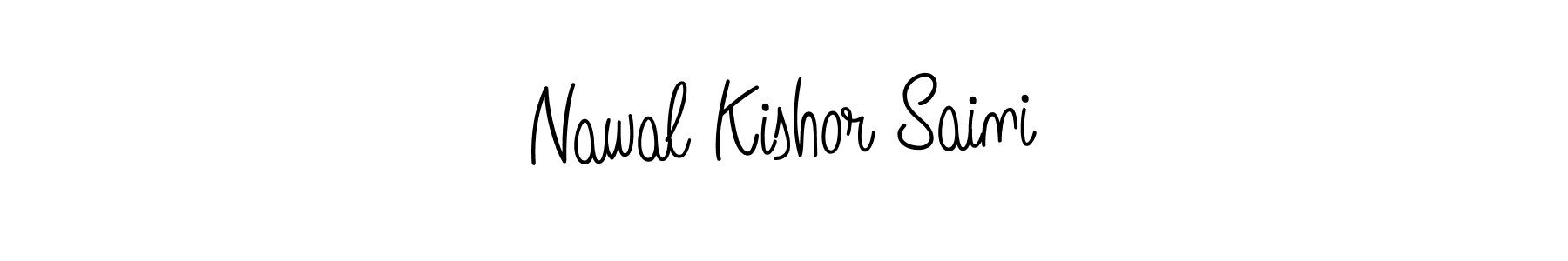 How to make Nawal Kishor Saini signature? Angelique-Rose-font-FFP is a professional autograph style. Create handwritten signature for Nawal Kishor Saini name. Nawal Kishor Saini signature style 5 images and pictures png