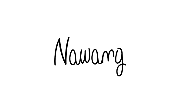 How to make Nawang name signature. Use Angelique-Rose-font-FFP style for creating short signs online. This is the latest handwritten sign. Nawang signature style 5 images and pictures png