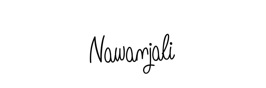 Nawanjali stylish signature style. Best Handwritten Sign (Angelique-Rose-font-FFP) for my name. Handwritten Signature Collection Ideas for my name Nawanjali. Nawanjali signature style 5 images and pictures png