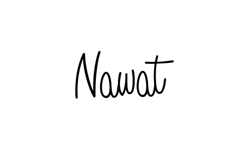 Make a beautiful signature design for name Nawat. With this signature (Angelique-Rose-font-FFP) style, you can create a handwritten signature for free. Nawat signature style 5 images and pictures png