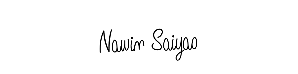 Make a beautiful signature design for name Nawin Saiyao. Use this online signature maker to create a handwritten signature for free. Nawin Saiyao signature style 5 images and pictures png