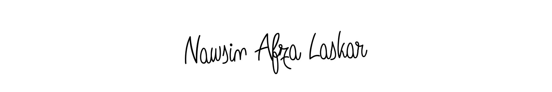 How to make Nawsin Afza Laskar name signature. Use Angelique-Rose-font-FFP style for creating short signs online. This is the latest handwritten sign. Nawsin Afza Laskar signature style 5 images and pictures png