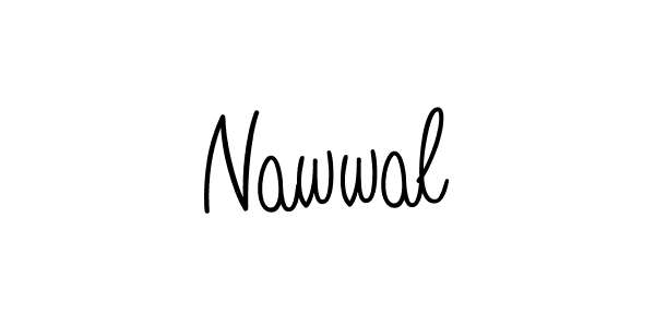 Use a signature maker to create a handwritten signature online. With this signature software, you can design (Angelique-Rose-font-FFP) your own signature for name Nawwal. Nawwal signature style 5 images and pictures png