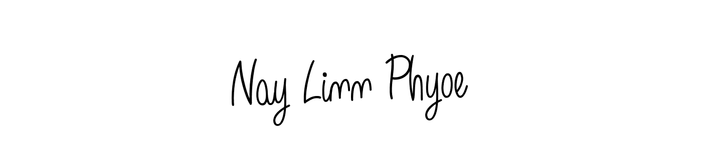 Also we have Nay Linn Phyoe name is the best signature style. Create professional handwritten signature collection using Angelique-Rose-font-FFP autograph style. Nay Linn Phyoe signature style 5 images and pictures png