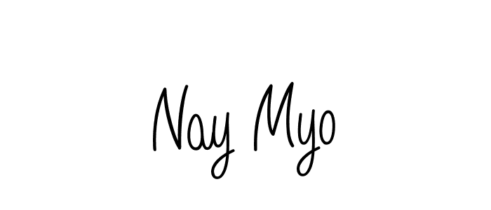 It looks lik you need a new signature style for name Nay Myo. Design unique handwritten (Angelique-Rose-font-FFP) signature with our free signature maker in just a few clicks. Nay Myo signature style 5 images and pictures png