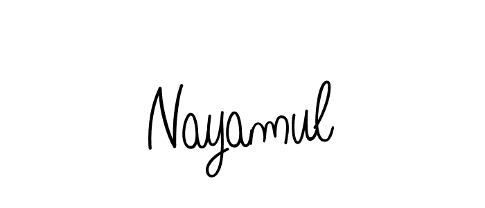 You can use this online signature creator to create a handwritten signature for the name Nayamul. This is the best online autograph maker. Nayamul signature style 5 images and pictures png