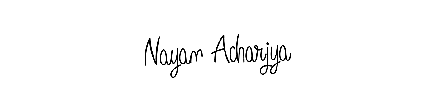 Similarly Angelique-Rose-font-FFP is the best handwritten signature design. Signature creator online .You can use it as an online autograph creator for name Nayan Acharjya. Nayan Acharjya signature style 5 images and pictures png