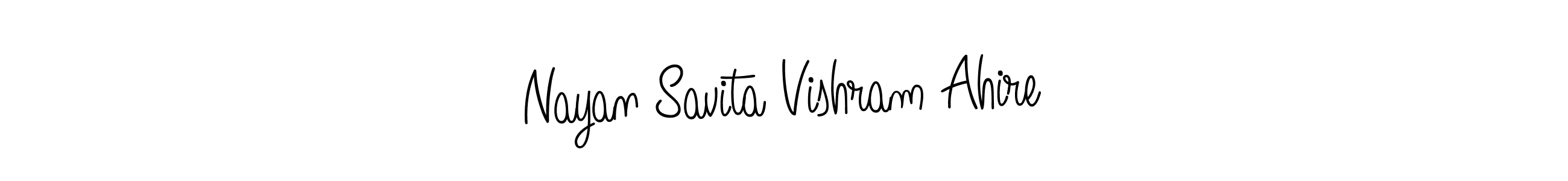 Make a beautiful signature design for name Nayan Savita Vishram Ahire. Use this online signature maker to create a handwritten signature for free. Nayan Savita Vishram Ahire signature style 5 images and pictures png