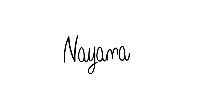 Design your own signature with our free online signature maker. With this signature software, you can create a handwritten (Angelique-Rose-font-FFP) signature for name Nayana . Nayana  signature style 5 images and pictures png