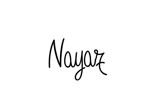 The best way (Angelique-Rose-font-FFP) to make a short signature is to pick only two or three words in your name. The name Nayaz include a total of six letters. For converting this name. Nayaz signature style 5 images and pictures png