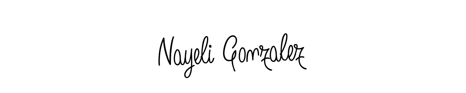 It looks lik you need a new signature style for name Nayeli Gonzalez. Design unique handwritten (Angelique-Rose-font-FFP) signature with our free signature maker in just a few clicks. Nayeli Gonzalez signature style 5 images and pictures png