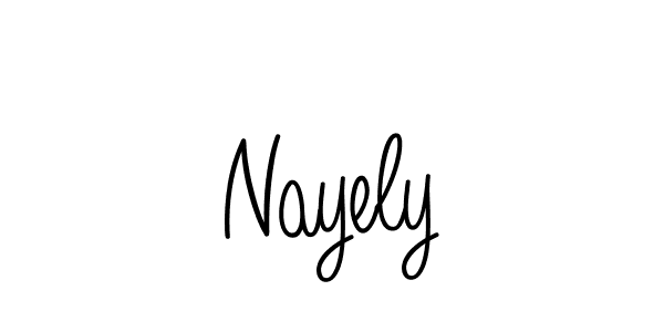 Also we have Nayely name is the best signature style. Create professional handwritten signature collection using Angelique-Rose-font-FFP autograph style. Nayely signature style 5 images and pictures png