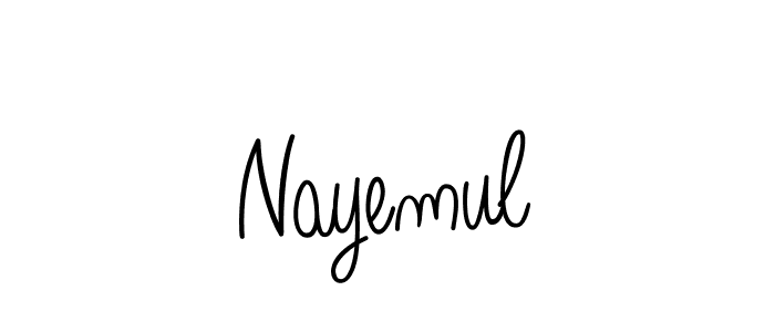 Also we have Nayemul name is the best signature style. Create professional handwritten signature collection using Angelique-Rose-font-FFP autograph style. Nayemul signature style 5 images and pictures png