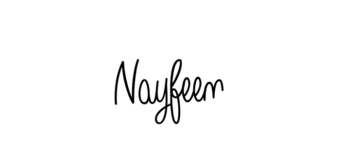 Design your own signature with our free online signature maker. With this signature software, you can create a handwritten (Angelique-Rose-font-FFP) signature for name Nayfeen. Nayfeen signature style 5 images and pictures png