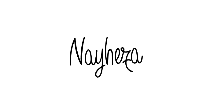 How to Draw Nayheza signature style? Angelique-Rose-font-FFP is a latest design signature styles for name Nayheza. Nayheza signature style 5 images and pictures png