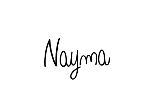 Create a beautiful signature design for name Nayma. With this signature (Angelique-Rose-font-FFP) fonts, you can make a handwritten signature for free. Nayma signature style 5 images and pictures png