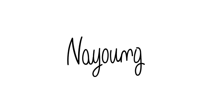 How to make Nayoung name signature. Use Angelique-Rose-font-FFP style for creating short signs online. This is the latest handwritten sign. Nayoung signature style 5 images and pictures png