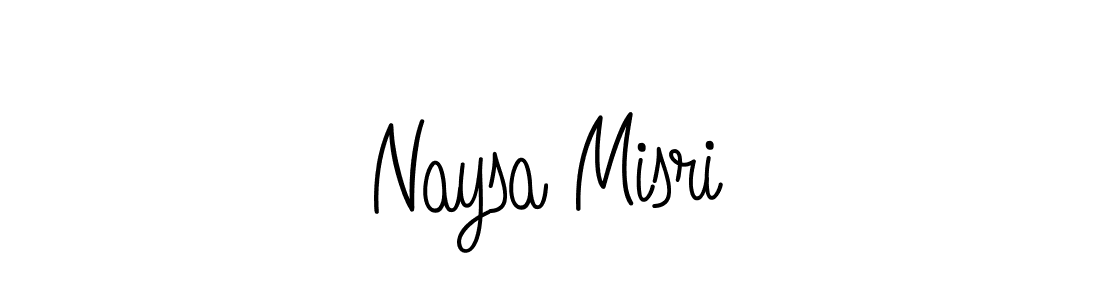 The best way (Angelique-Rose-font-FFP) to make a short signature is to pick only two or three words in your name. The name Naysa Misri include a total of six letters. For converting this name. Naysa Misri signature style 5 images and pictures png