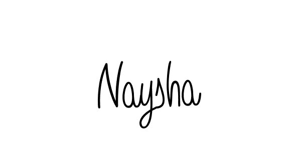 Create a beautiful signature design for name Naysha. With this signature (Angelique-Rose-font-FFP) fonts, you can make a handwritten signature for free. Naysha signature style 5 images and pictures png