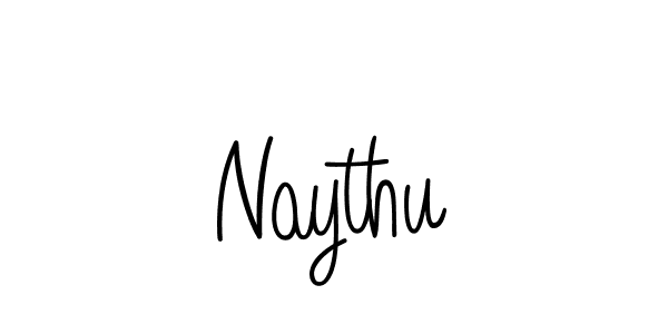 Naythu stylish signature style. Best Handwritten Sign (Angelique-Rose-font-FFP) for my name. Handwritten Signature Collection Ideas for my name Naythu. Naythu signature style 5 images and pictures png