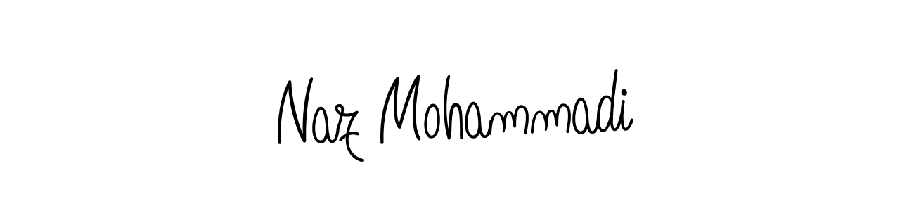 Naz Mohammadi stylish signature style. Best Handwritten Sign (Angelique-Rose-font-FFP) for my name. Handwritten Signature Collection Ideas for my name Naz Mohammadi. Naz Mohammadi signature style 5 images and pictures png