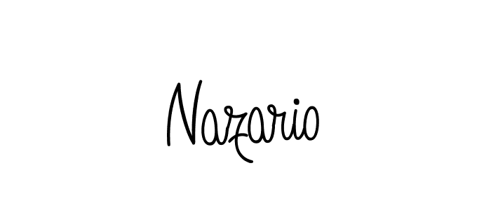 Use a signature maker to create a handwritten signature online. With this signature software, you can design (Angelique-Rose-font-FFP) your own signature for name Nazario. Nazario signature style 5 images and pictures png