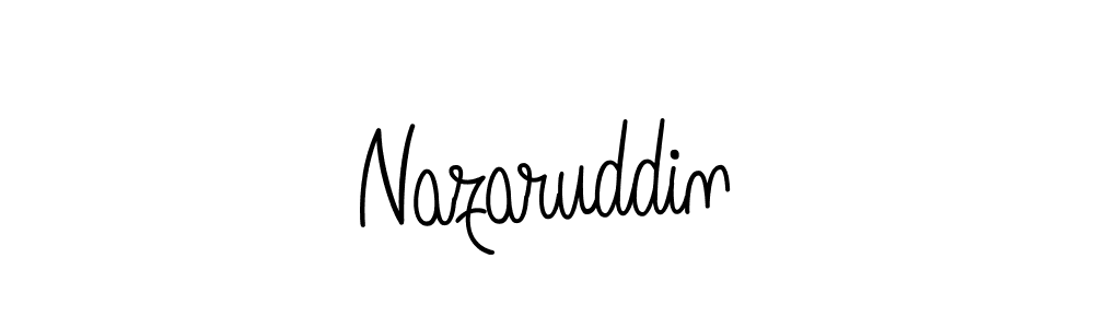 How to make Nazaruddin signature? Angelique-Rose-font-FFP is a professional autograph style. Create handwritten signature for Nazaruddin name. Nazaruddin signature style 5 images and pictures png