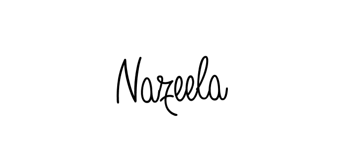 How to Draw Nazeela signature style? Angelique-Rose-font-FFP is a latest design signature styles for name Nazeela. Nazeela signature style 5 images and pictures png