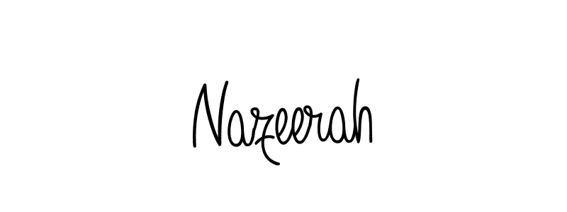 if you are searching for the best signature style for your name Nazeerah. so please give up your signature search. here we have designed multiple signature styles  using Angelique-Rose-font-FFP. Nazeerah signature style 5 images and pictures png