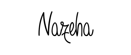 An effortless, minimalist signature concept for Nazeha using Angelique-Rose-font-FFP design. Clean lines that look great on any document. Nazeha signature style 5 images and pictures png
