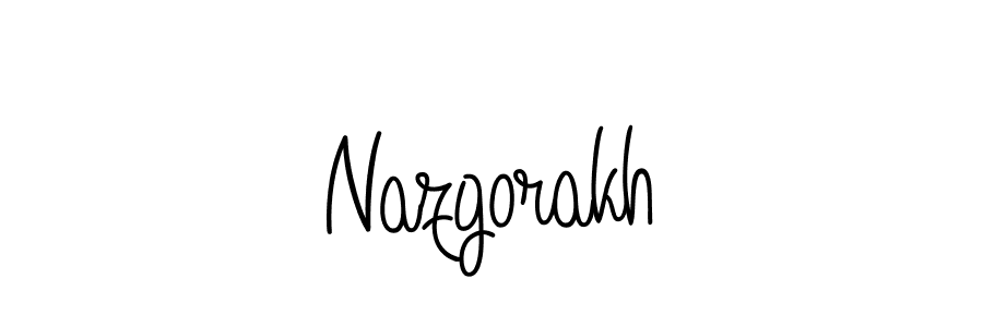 How to make Nazgorakh signature? Angelique-Rose-font-FFP is a professional autograph style. Create handwritten signature for Nazgorakh name. Nazgorakh signature style 5 images and pictures png