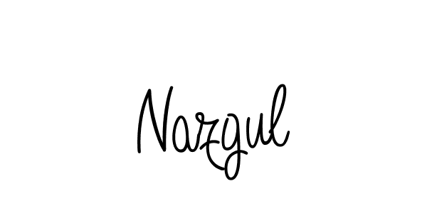 Use a signature maker to create a handwritten signature online. With this signature software, you can design (Angelique-Rose-font-FFP) your own signature for name Nazgul. Nazgul signature style 5 images and pictures png