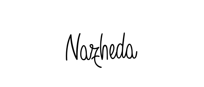 It looks lik you need a new signature style for name Nazheda. Design unique handwritten (Angelique-Rose-font-FFP) signature with our free signature maker in just a few clicks. Nazheda signature style 5 images and pictures png