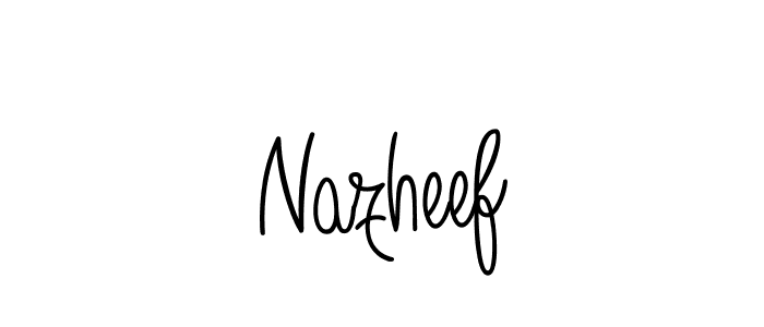 Make a beautiful signature design for name Nazheef. Use this online signature maker to create a handwritten signature for free. Nazheef signature style 5 images and pictures png