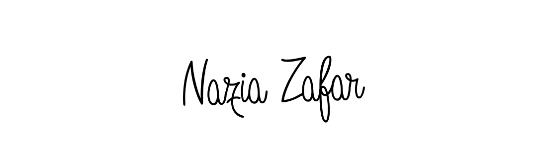 How to make Nazia Zafar signature? Angelique-Rose-font-FFP is a professional autograph style. Create handwritten signature for Nazia Zafar name. Nazia Zafar signature style 5 images and pictures png