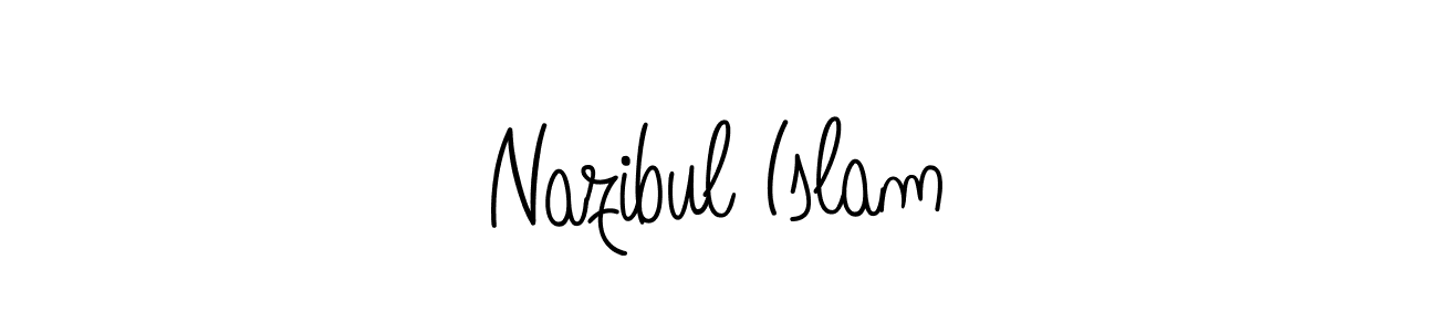 Make a beautiful signature design for name Nazibul Islam. With this signature (Angelique-Rose-font-FFP) style, you can create a handwritten signature for free. Nazibul Islam signature style 5 images and pictures png