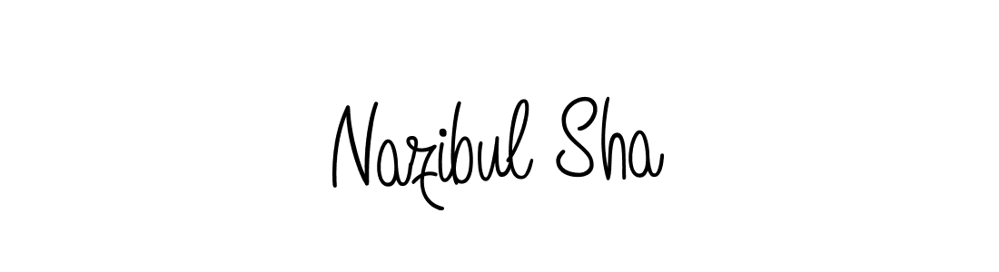 The best way (Angelique-Rose-font-FFP) to make a short signature is to pick only two or three words in your name. The name Nazibul Sha include a total of six letters. For converting this name. Nazibul Sha signature style 5 images and pictures png